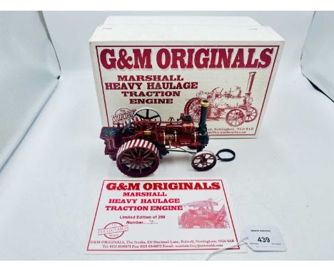 G &amp; M Originals [1/32nd Scale Limited Edition 004/250 Series], comprising: Marshall Heavy Haulage Traction Engine, Depict