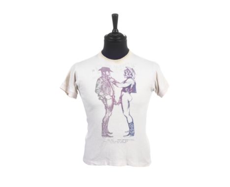 Vivienne Westwood &amp; Malcolm McLarenAn Original and Rare Pink 'Two Cowboys' T-Shirt, 1975pink jersey t-shirt, labelled wit