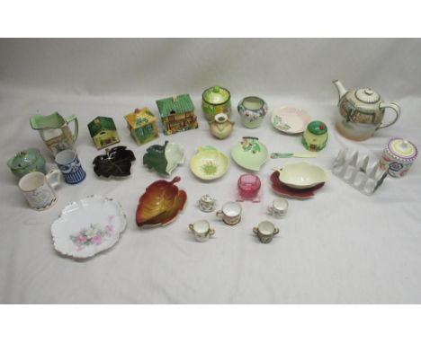 Collection of Carlton ware, Poole pottery, Cottage ware etc 