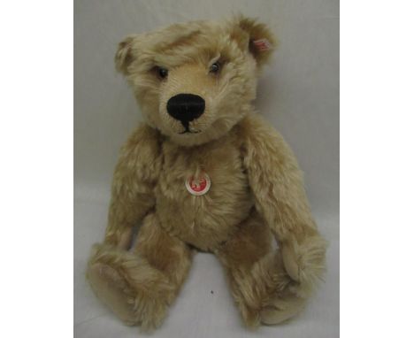 Steiff classic 1920's growler teddy bear long blonde mohair fur with jointed limbs 