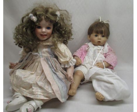 C20th Selia Dolls bisque head soft bodied doll with jointed bisque limbs no. 6597 (H60cm), Max Zaph doll model by R Heimer so