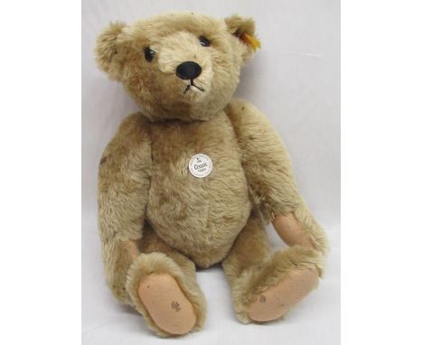 Steiff 1906 classic growler teddy bear blonde mohair fur with jointed limbs H50cm 