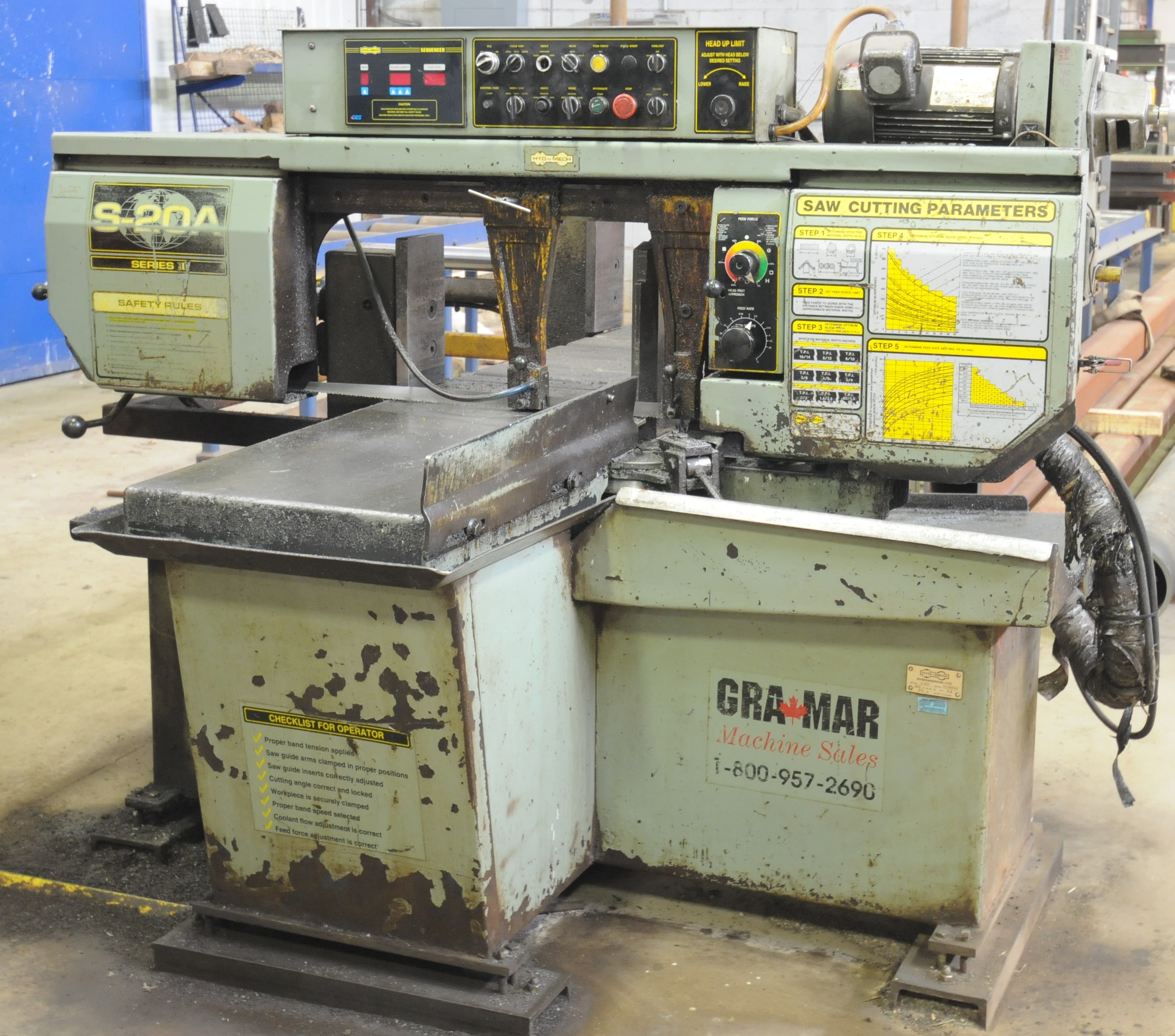 HYDMECH S20A SERIES 2 AUTOMATIC HORIZONTAL BAND SAW WITH DIGITAL