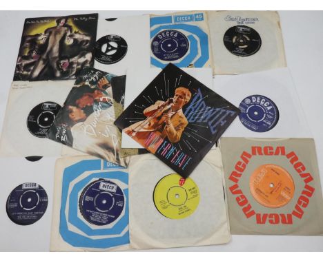 Seventeen mixed singles, David Bowie (5), Rolling Stones (9), and The Who/Roger Daltrey (3). UK P&amp;P Group 3 (£30+VAT for 