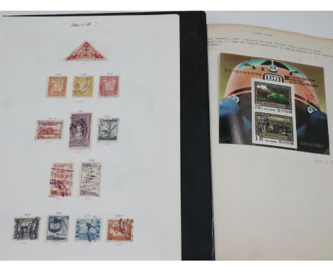 Two stamp albums including North Korea. UK P&amp;P Group 2 (£20+VAT for the first lot and £4+VAT for subsequent lots) 