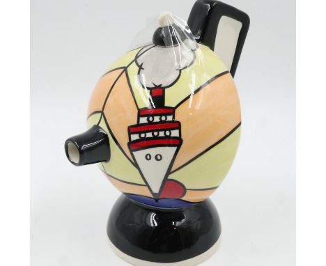 Lorna Bailey teapot in the Cruise pattern, no cracks or chips, H: 20 cm. UK P&amp;P Group 3 (£30+VAT for the first lot and £8