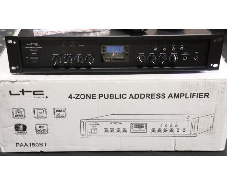 4-zone Public Address amplifier by LTC audio. All electrical items in this lot have been PAT tested for safety and have passe