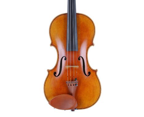 Fine contemporary English violin by and labelled Glen A. Collins, Luthier, Maker to Their Royal Highnesses The Prince and Pri