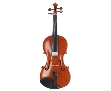 Contemporary Guarneri model violin, 13 7/8", 35.20cm 