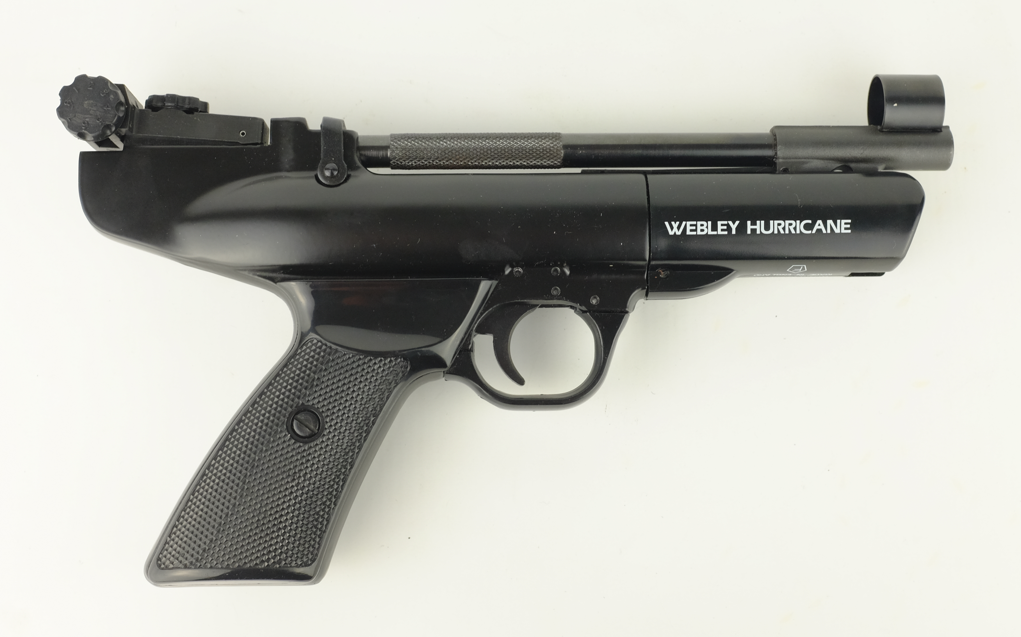 Webley & Scott Hurricane .177 air pistol 26cm Condition Report VGC ...