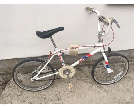 A vintage Raleigh BMX boys bike