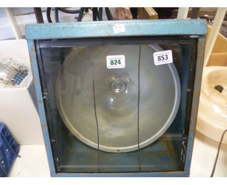 Large vintage industrial light