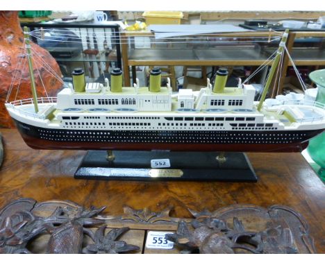 Wooden model of The Titanic