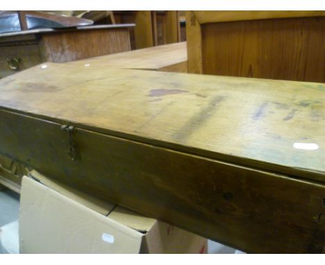 A vintage pine carpenters toolbox
