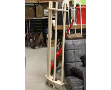 Vintage Painted Hanging Clothes Airer with Pulleys