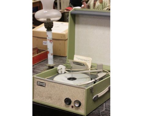 A cased Dansett record player
