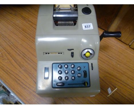 A retro vintage calculator