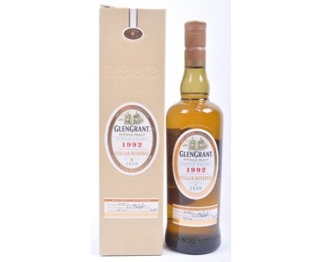 Glen Grant 1992 Single Malt Scotch Whisky Cellar Reserve 2008 bottled 46% vol 70CL.&nbsp;