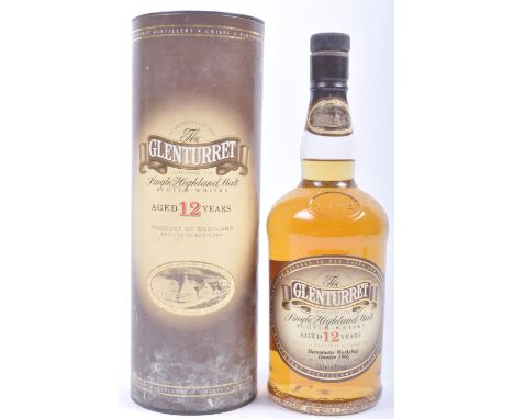 The Glenturret Single Highland Malt Scotch Whisky aged 12 years in presentation tube. 70cl 40%.