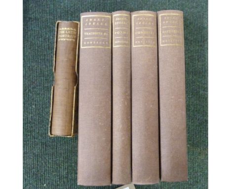 NONESUCH PRESS.&nbsp;&nbsp;Complete Works of William Shakespeare. 4 vols. Illus. Cloth backed marbled brds. 1953; also Nonesu