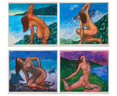IVOR ABRAHAMS (BRITISH 1935-2015) ⊕ † SIRENS I-IVeach signed and dated Ivor Abrahams 94 lower right; titled Sirens I-IV lower