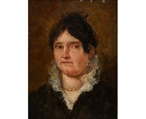 ENGLISH SCHOOL (19TH CENTURY) PORTRAIT OF A LADYoil on panel19 x 14.5cm; 7 1/2 x 5 3/4in33 x 28.5cm; 13 x 11 1/4in (framed)Pr