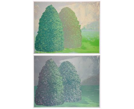IVOR ABRAHAMS (BRITISH 1935-2015) ⊕ † DOUBLE SHRUB (I &amp; II)each signed and dated Ivor Abrahams 73; numbered 16/40 lower l