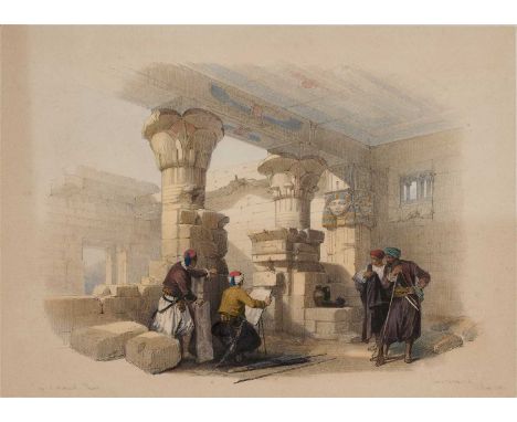 AFTER DAVID ROBERTS RA (SCOTTISH 1796-1864) DAYR-EL-MEDEENEH, THEBEStinted lithograph by Louis Haghe, 1846-184925.3 x 35.2cm;