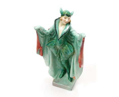 A Royal Doulton figure, Marietta HN1699, designed by (Arthur) Leslie Harradine, Potted by Doulton &amp; Co. dressed in dapple