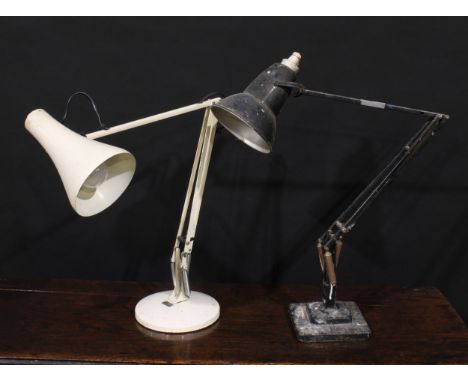 A Herbert Terry 1227 two-step Anglepoise lamp; another, Model 75 (2)