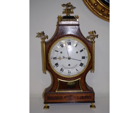 Neuchateloise clock by Charles Ducommun dit Boudry Three train, grande sonnerie, mantel clock, pull repeat &amp; alarm. Fine 