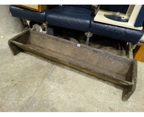     A Slate Feed Trough, 52" Across                                                 