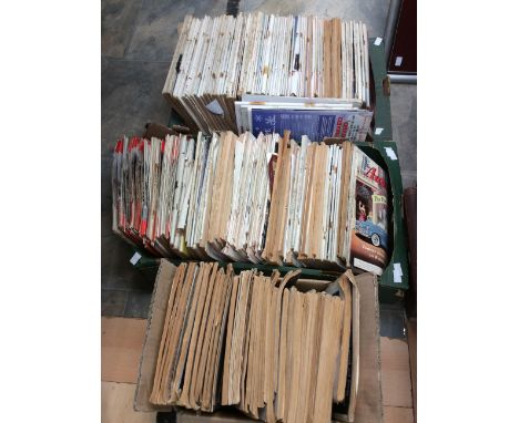 Collection of vintage mid 20th Century speed world, the motor and other vintage car and racing magazines along with copies of