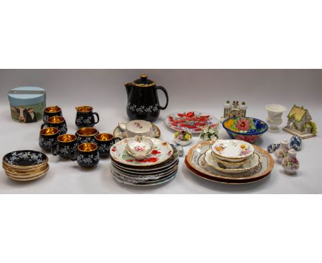 A collectors lot of various items to include a Prinknash Coffee Set including a Coffee pot Sugar &amp; Cream with 6 coffee cu