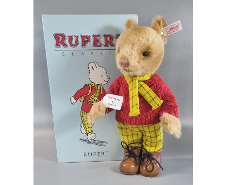 Modern Steiff Rupert Classic 'Rupert' bear, in original box with COA.(B.P. 21% + VAT) 