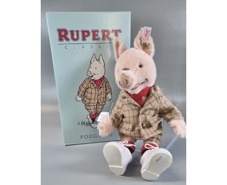 Modern Steiff Rupert classic 'Podgy Pig' bear in original box with COA.(B.P. 21% + VAT) 