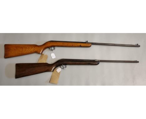 BSA Cadet-Major .177 vintage break action air rifle No. CC31048. Together with another BSA Cadet .177 break action air rifle,