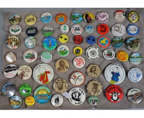 Collection of vintage and other pin badges, to include: Bristol Industrial Museum, Rupert and Edward Trunk, Surf Lifesaving, 
