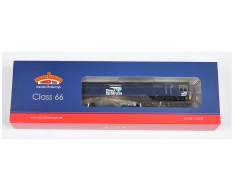Bachmann OO Gauge 32-982 Class 66 DRS Plain Blue Compass Diesel Locomotive No. 66434. Condition is Mint in generally Excellen