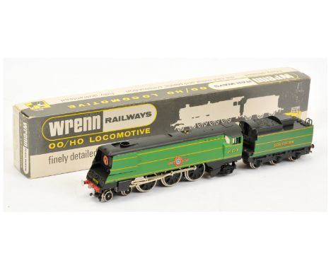 Wrenn W2278A 4-6-2 Southern lined Malachite Green "Blue Funnel" Merchant Navy Class Loco No.21C13,comes with instruction book