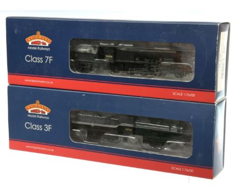 Bachmann OO Pair of BR Black Steam Loco's. Comprising 31-010 53806 Class 7F &amp; 31-626 43762 Class 3F, both require cleanin