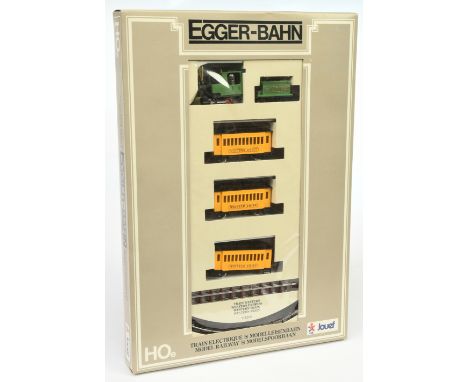 Jouef Egger-Bahn 711200 Union Pacific Express Train Set. Containing 0-4-0 Loco and Tender Union Pacific Green No.5, 3 x Weste