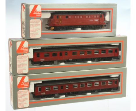 Lima HO Electric &amp; DMU Loco's. Comprising 208062L NSB 132154 Twin Overhead Electric, 201092L &amp; 201093 DSB DMU Power &