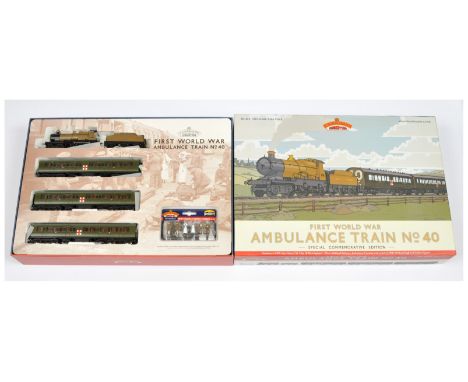 Bachmann OO Gauge 30-325 Limited Edition WW1 Ambulance Train No.40 pack containing a 4-4-0 Loco and Tender GWR brown City Cla