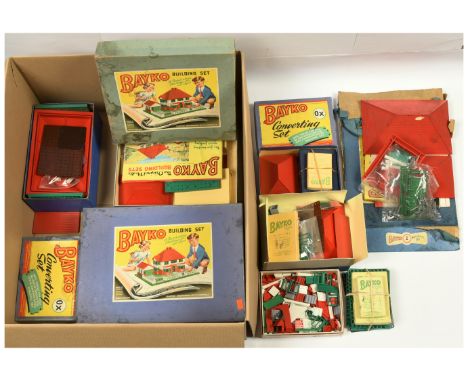 Bayko Qty of boxed sets &amp; loose components. To include sets 1, 2, 0X and others, also a good qty of loose components, see