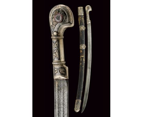 dating: Second part of the 20th Century provenance: Russia Curved, single-edged blade, with double fuller and groove near the