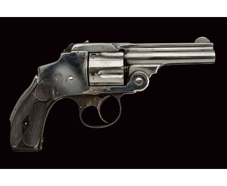 dating: 1875-1890 provenance: USA Round, rifled, 38 cal. S&W barrel, provided with rib and foresight, marked with the company