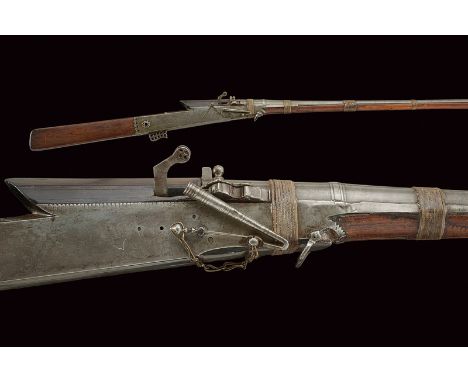 dating: 19th Century provenance: India Smooth, round, damask, 13.5 mm cal. barrel, the base thickened and provided with rear-