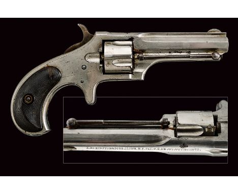 dating: 1875-1890 provenance: USA Octagonal, rifled barrel provided with rib and foresight, company name and 1873 patent mark