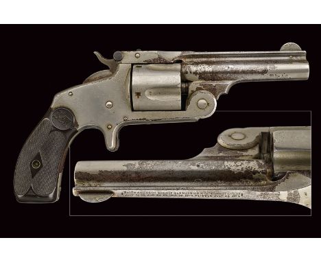 dating: 1875-1890 provenance: USA Rifle, swiveling, 38 cal. S&W barrel, with company marks, patent marks up to 1875 and "REIS
